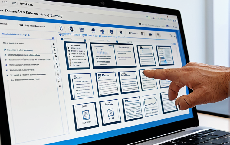 **
"A well-organized digital archive on a computer screen, displaying various patent documents and legal files, labeled clearly with project names and keywords. Cloud storage icons are visible. The scene should convey efficiency and data security. safe for work, appropriate content, fully clothed, professional, perfect anatomy, correct proportions, well-formed hands, proper finger count, natural body proportions."
**